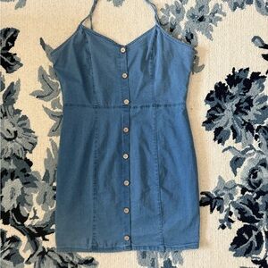 Blashe women’s stretchy light blue denim dress 3xl